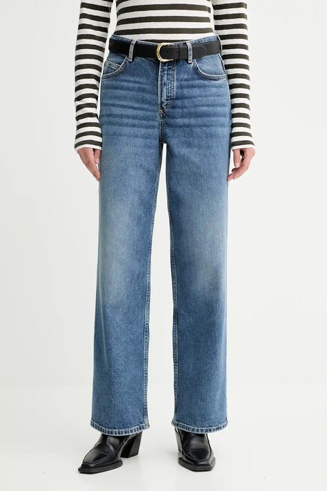 Marc O'Polo jeansy damskie kolor niebieski 508910212203