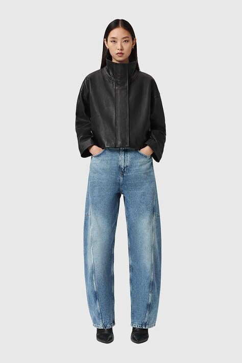 AllSaints jeansy CARTER damskie medium waist W006ED