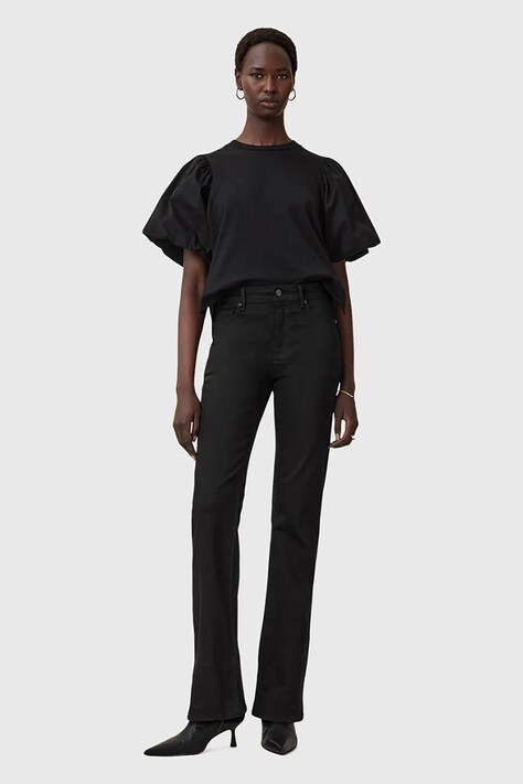 AllSaints jeansy HALDAN damskie high waist W009ED