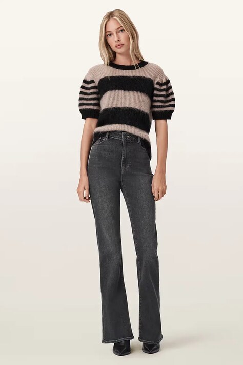 AllSaints jeansy MAISIE damskie high waist W030ED