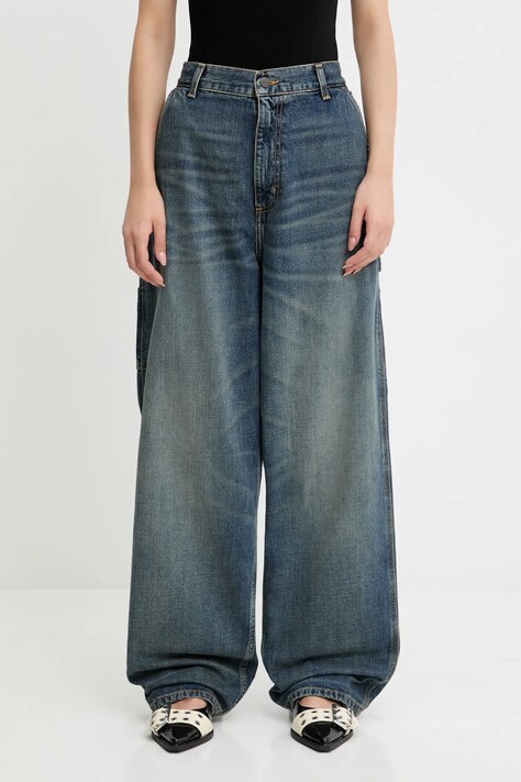 Carhartt WIP jeansy W' Brandon Single Knee Pant damskie high waist I034225.014Q