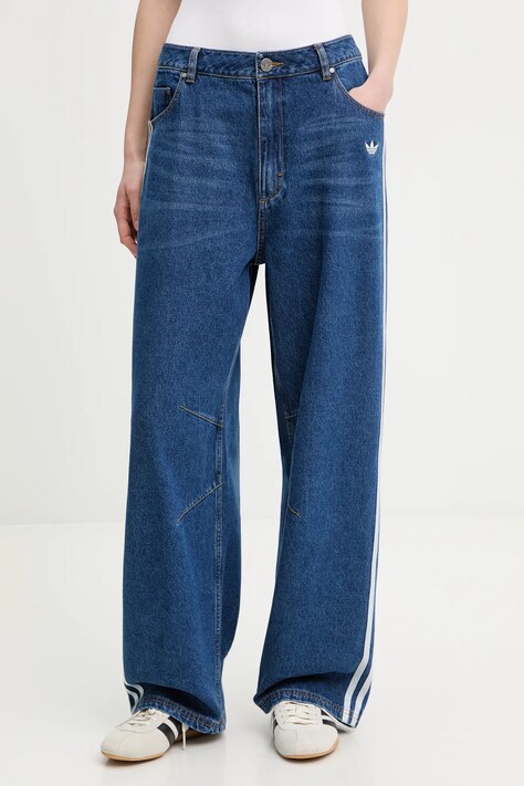 adidas Originals jeansy Baggy Gfx damskie high waist KC6278