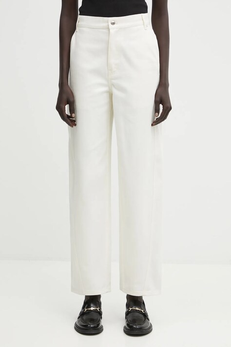 Maison Kitsuné jeansy Tapered damskie high waist PW01104WD4015