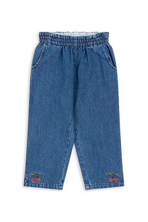 Βαμβακερό τζιν Konges Sløjd MAGOT FRILL PANTS GOTS KS104476