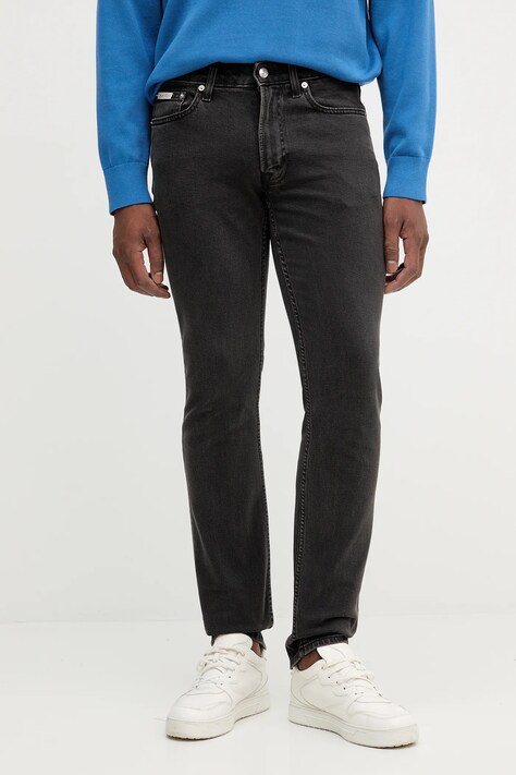 Džíny Calvin Klein Jeans pánské, černá barva, LV04RB738G