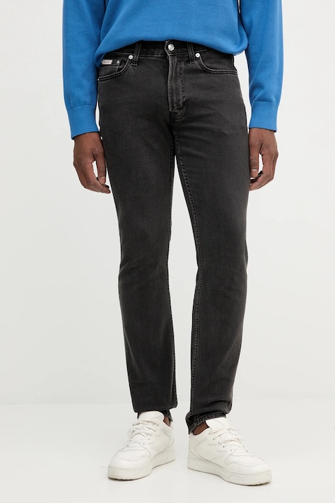 Calvin Klein Jeans jeansy męskie kolor czarny LV04RB738G