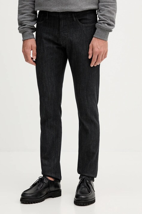Emporio Armani jeansy męskie kolor czarny EM000121 AF14116