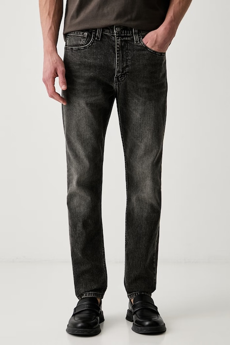 Levi's blugi slim tapered pentru bărbați 515 SLIM FIT STRAIGHT negri A7222