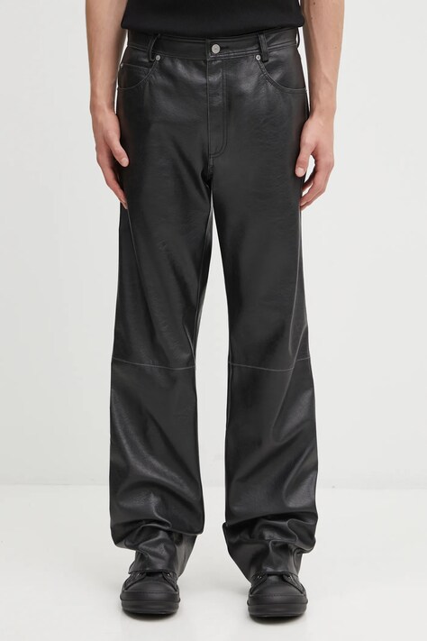 MM6 Maison Margiela spodnie męskie kolor czarny proste SH2LA0045.M35455.900