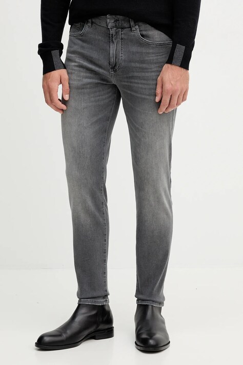 BOSS Orange jeansy męskie kolor szary 50549515