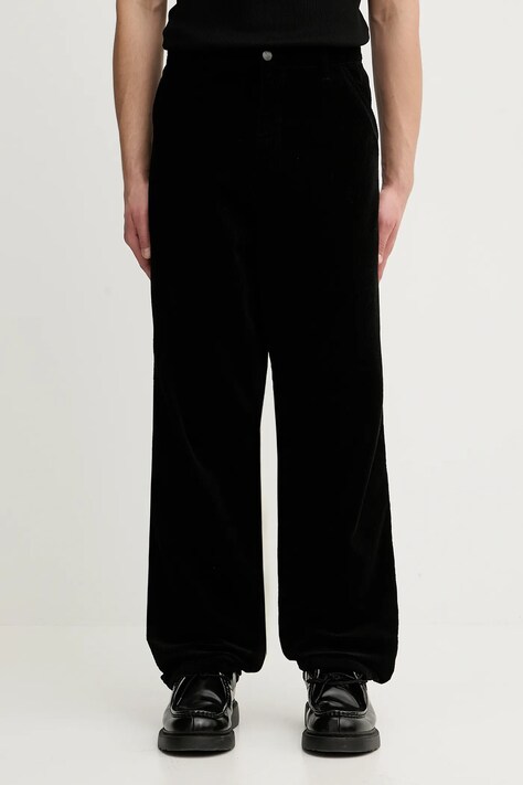 Бавовняні штани Carhartt WIP Simple Pant колір чорний прямі I027217.8902