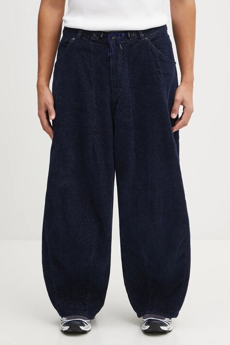 Needles spodnie H.D. Jean męskie kolor granatowy w fasonie chinos RW225