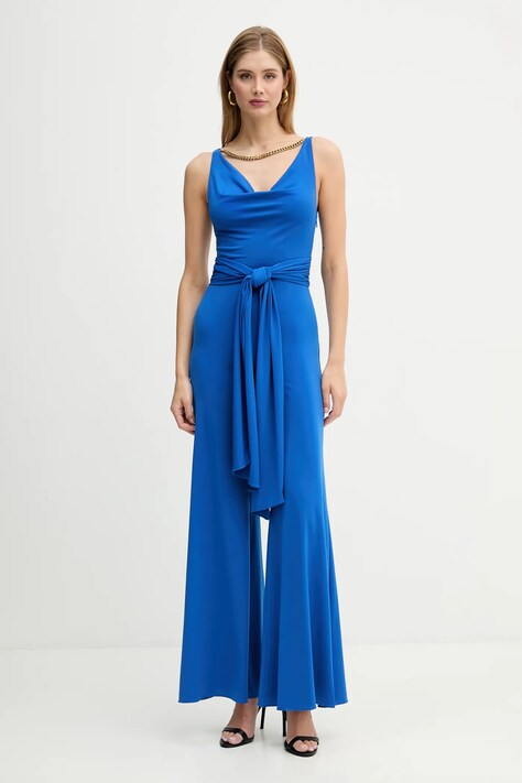 Marciano by Guess kombinezon NEW KIKI kolor niebieski z dekoltem okrągłym 5YGD35 6257A