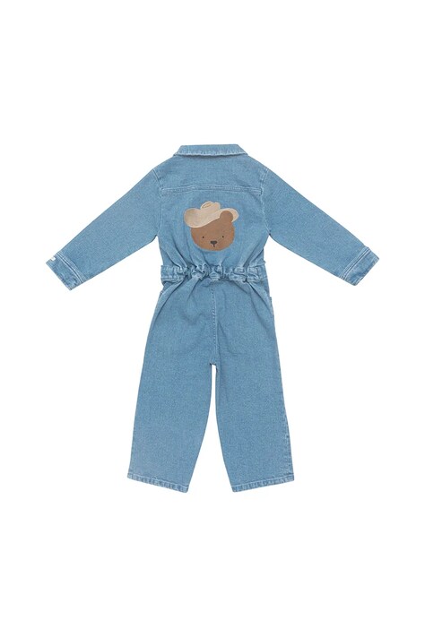 Дитячий комбінезон з бавовною Donsje Lard Denim Jumpsuit Western Bear — фото 3