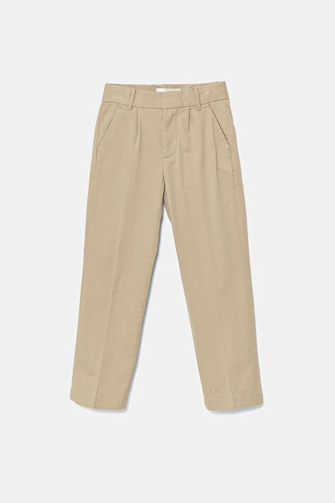 Calvin Klein Jeans pantaloni CHINO culoarea bej, uni, IB0IB02093