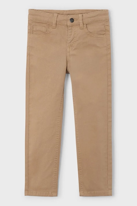 Брюки Mayoral slim fit basic цвет коричневый 517