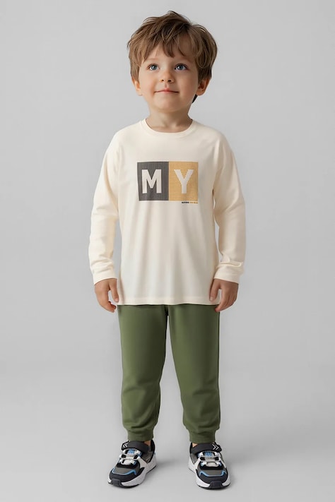 Mayoral pantaloni de trening pentru copii culoarea verde, 725