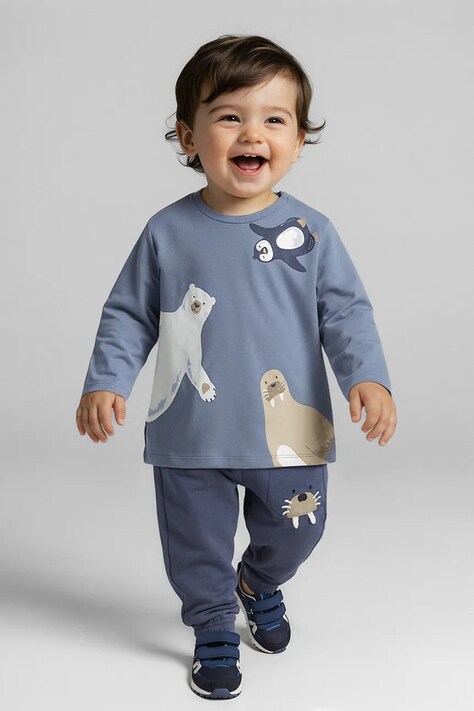 Παιδικό φούτερ Mayoral χρώμα: μπλε, 2504