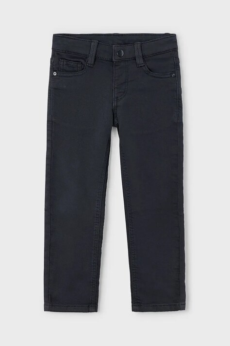 Детские брюки Mayoral soft regular fit цвет чёрный однотонные 4562