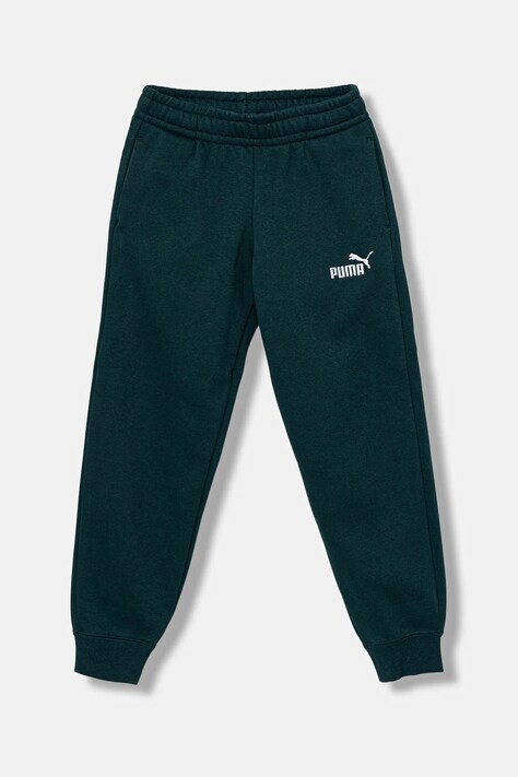 Puma spodnie dresowe dziecięce ESS No. 1 Logo Sweatpants FL B kolor zielony gładkie 684912