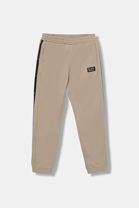 EA7 Emporio Armani pantaloni de trening pentru copii culoarea bej, 7B000194 AF10368