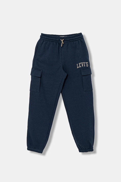 Детские спортивные штаны Levi's CARGO JOGGER цвет синий с принтом 9EN651