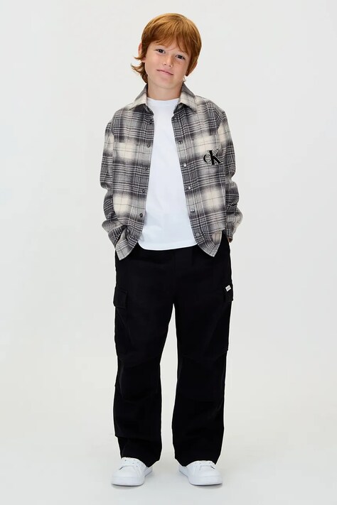 Штани Calvin Klein Jeans колір чорний IB0IB02555