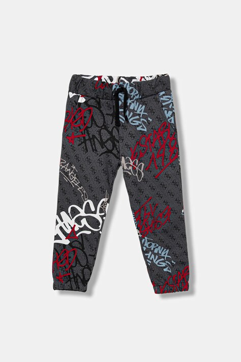 Dětské bavlněné tepláky Guess šedá barva, N5BQ11 KAD74