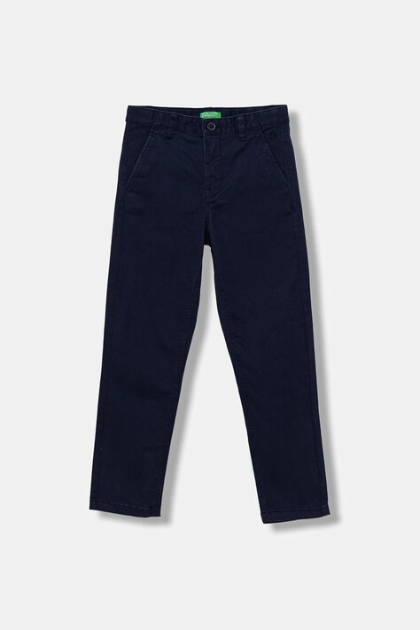 United Colors of Benetton pantaloni copii culoarea albastru marin, uni, 4HM6CF04X