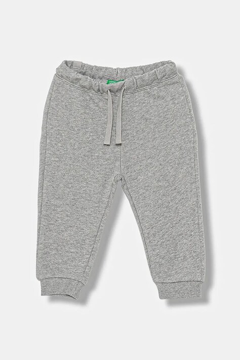 Dětské bavlněné tepláky United Colors of Benetton šedá barva, 3J68GF027