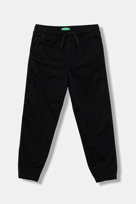 United Colors of Benetton pantaloni copii culoarea negru, uni, 4RHPCF03L