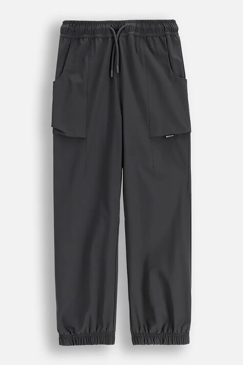 Coccodrillo pantaloni copii culoarea gri, uni, YETI BOY JUNIOR