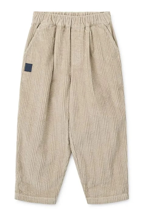 Nohavice Liewood Borris Corduroy Pants béžová farba, LW20791