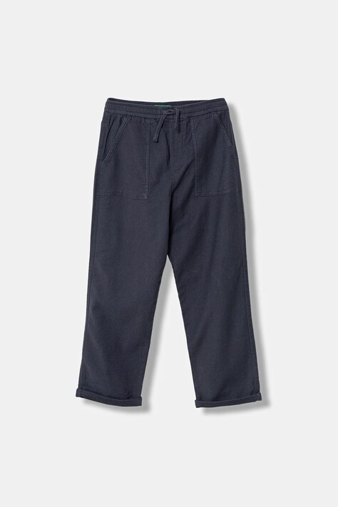 Detské nohavice United Colors of Benetton tmavomodrá farba, jednofarebné, 47K0CF03T