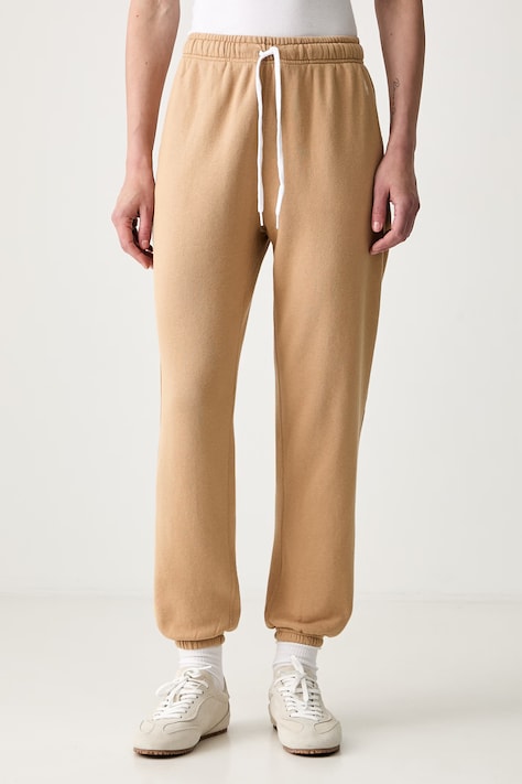 Polo Ralph Lauren donji dio trenirke s pamukom za žene smeđi 211971694