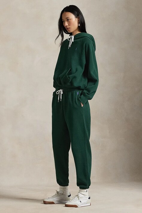 Спортивные штаны Polo Ralph Lauren цвет зелёный однотонные 211971700