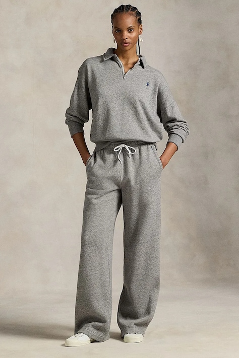 Tepláky Polo Ralph Lauren šedá farba, jednofarebné, 211977959