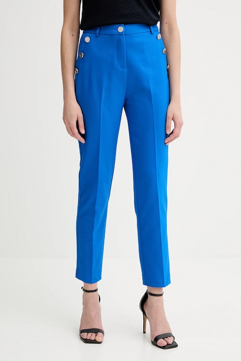 Morgan pantaloni culoarea violet, fason tigareta, medium waist, PKY.F