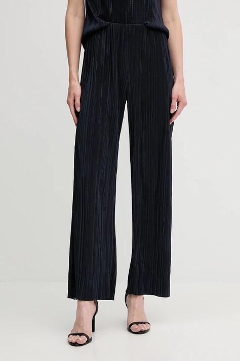 Панталон Calvin Klein в тъмносиньо със стандартна кройка, с висока талия LV044A200G