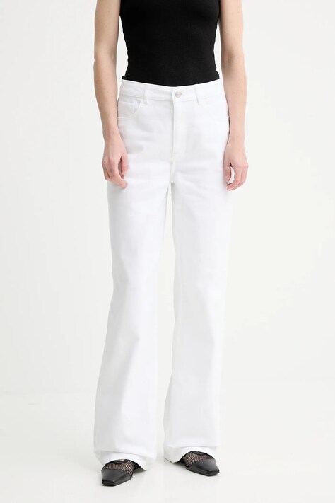 Gestuz jeans culoarea alb, 10910265