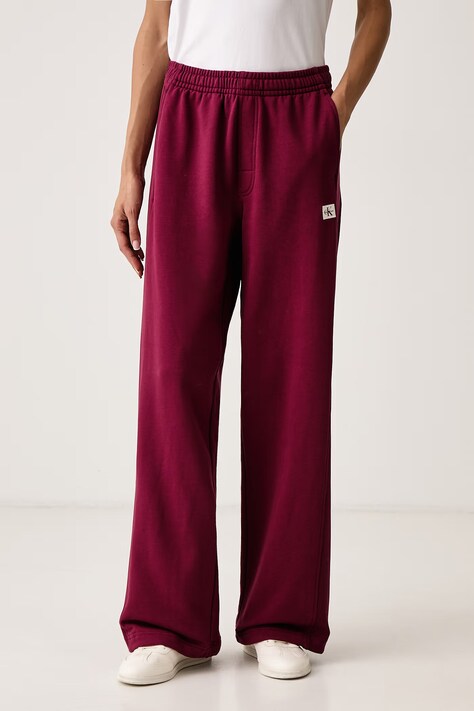 Calvin Klein Jeans Trenirka ženska z bombažem bordo klasičen pas LV047C249G