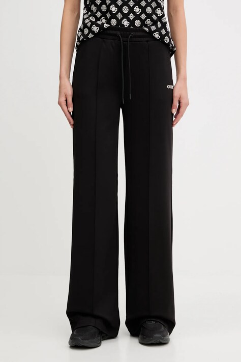 Παντελόνι φόρμας Guess CARMEN χρώμα: μαύρο, V5YB03 KCX22