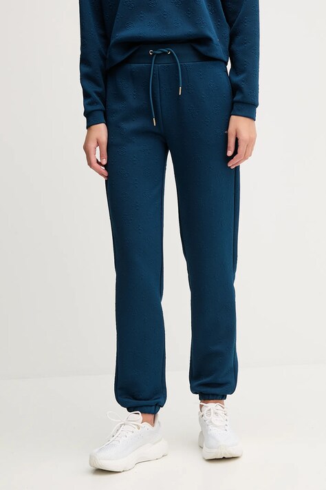 Tepláky Guess PEONY modrá farba, jednofarebné, V5YB06 KBSL2