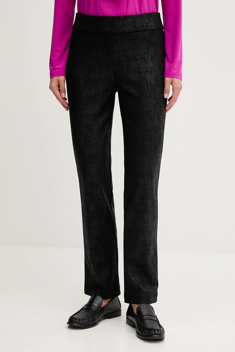 Joseph Ribkoff spodnie damskie kolor czarny proste medium waist 253000