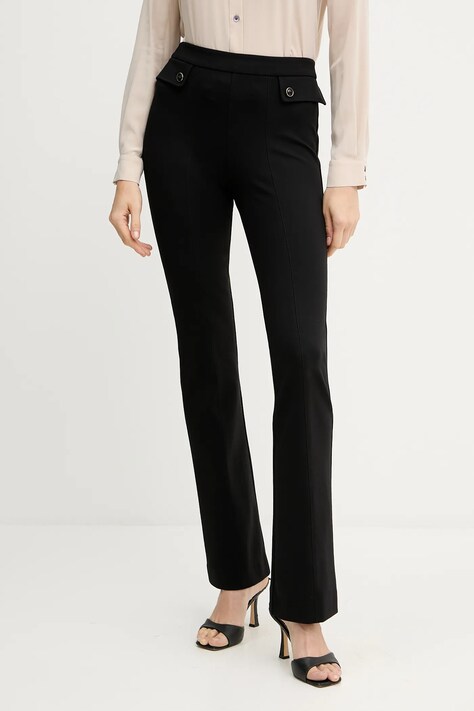 Marciano Guess spodnie GWEN damskie kolor czarny dzwony high waist 5YGB10 7160A