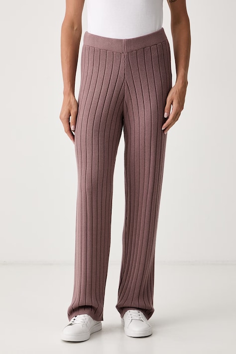 Chantelle spodnie dresowe damskie z wiskozą TWIST brązowe high waist C1A2E0