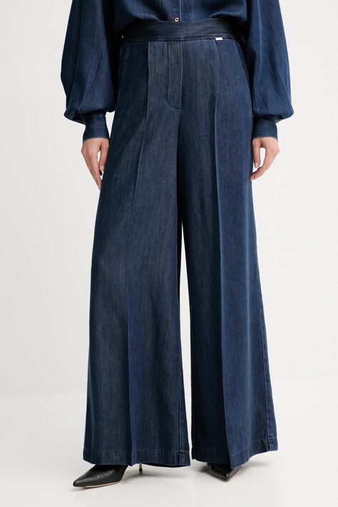 Παντελόνι Fracomina χρώμα: μπλε, FJ25WV3003W78301