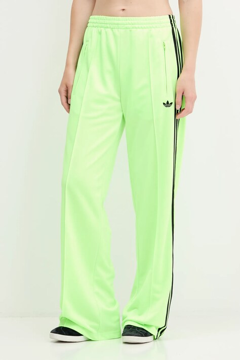 adidas Originals pantaloni de trening Firebird culoarea verde, cu imprimeu, JW1228