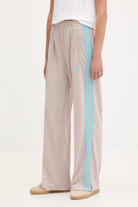 Спортивные штаны adidas Originals Firebird цвет бежевый с аппликацией JY2691