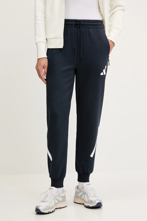 adidas pantaloni de trening x Z.N.E culoarea bleumarin, cu imprimeu, JW7737